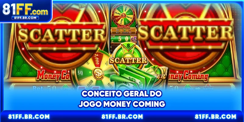 Conceito geral do jogo Money Coming